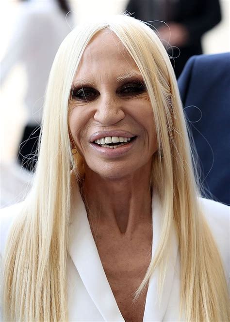 donatella versace natural hair color|donatella versace hair.